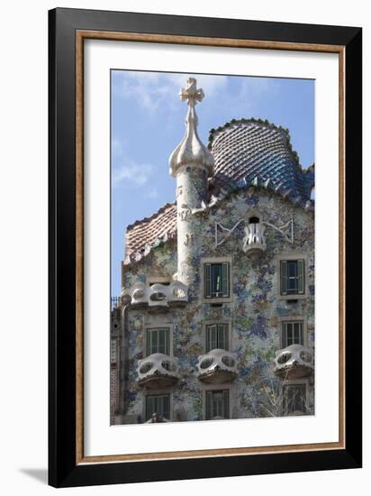 Casa Batllo, a House Designed by Antonio Gaudi and Admired by Salvador Dali-James Emmerson-Framed Photographic Print