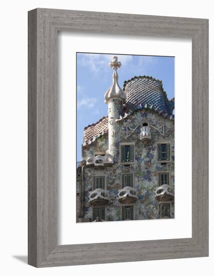 Casa Batllo, a House Designed by Antonio Gaudi and Admired by Salvador Dali-James Emmerson-Framed Photographic Print