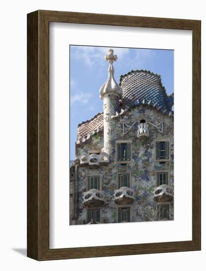 Casa Batllo, a House Designed by Antonio Gaudi and Admired by Salvador Dali-James Emmerson-Framed Photographic Print