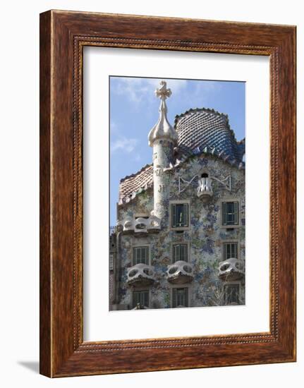 Casa Batllo, a House Designed by Antonio Gaudi and Admired by Salvador Dali-James Emmerson-Framed Photographic Print