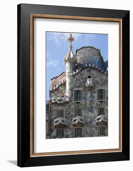 Casa Batllo, a House Designed by Antonio Gaudi and Admired by Salvador Dali-James Emmerson-Framed Photographic Print