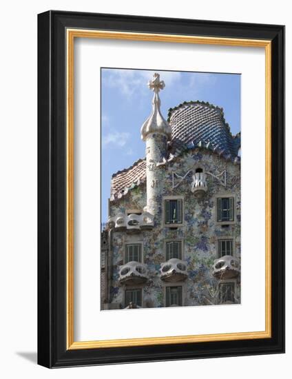 Casa Batllo, a House Designed by Antonio Gaudi and Admired by Salvador Dali-James Emmerson-Framed Photographic Print