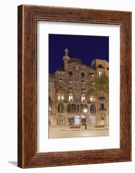 Casa Batllo, Antonio Gaudi, Modernisme, UNESCO World Heritage Site, Passeig de Gracia, Eixample, Ba-Markus Lange-Framed Photographic Print