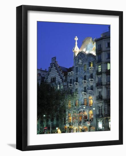 Casa Batllo, Barcelona, Spain-Gavin Hellier-Framed Photographic Print