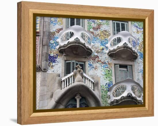 Casa Batllo By Gaudi, Barcelona, Catalonia, Spain, Europe-Richard Cummins-Framed Premier Image Canvas