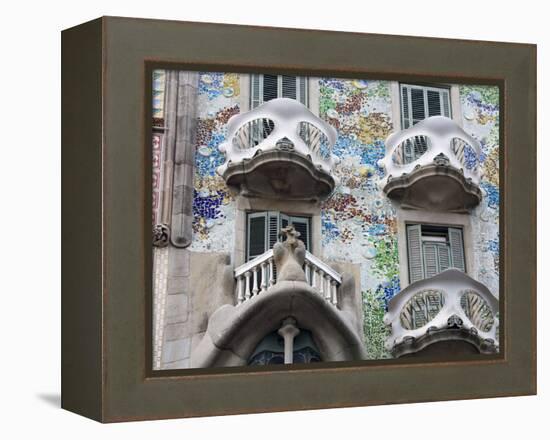 Casa Batllo By Gaudi, Barcelona, Catalonia, Spain, Europe-Richard Cummins-Framed Premier Image Canvas