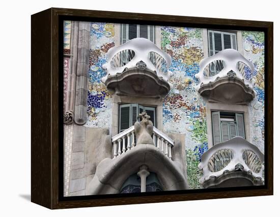 Casa Batllo By Gaudi, Barcelona, Catalonia, Spain, Europe-Richard Cummins-Framed Premier Image Canvas