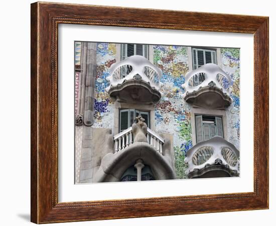 Casa Batllo By Gaudi, Barcelona, Catalonia, Spain, Europe-Richard Cummins-Framed Photographic Print