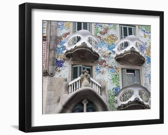 Casa Batllo By Gaudi, Barcelona, Catalonia, Spain, Europe-Richard Cummins-Framed Photographic Print