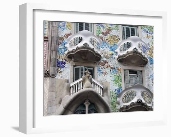 Casa Batllo By Gaudi, Barcelona, Catalonia, Spain, Europe-Richard Cummins-Framed Photographic Print