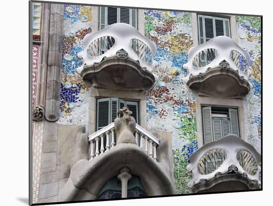 Casa Batllo By Gaudi, Barcelona, Catalonia, Spain, Europe-Richard Cummins-Mounted Photographic Print