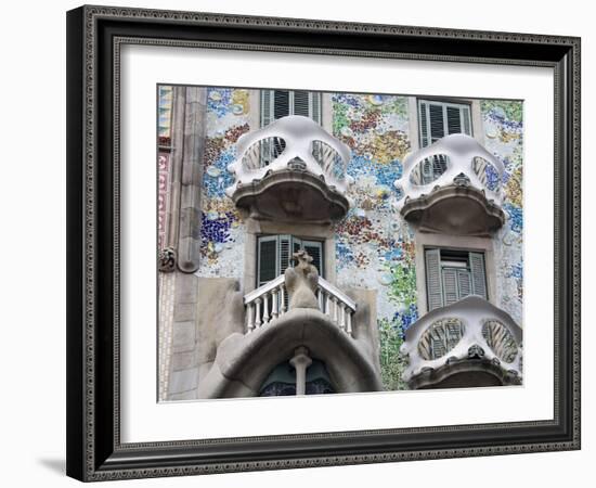 Casa Batllo By Gaudi, Barcelona, Catalonia, Spain, Europe-Richard Cummins-Framed Photographic Print