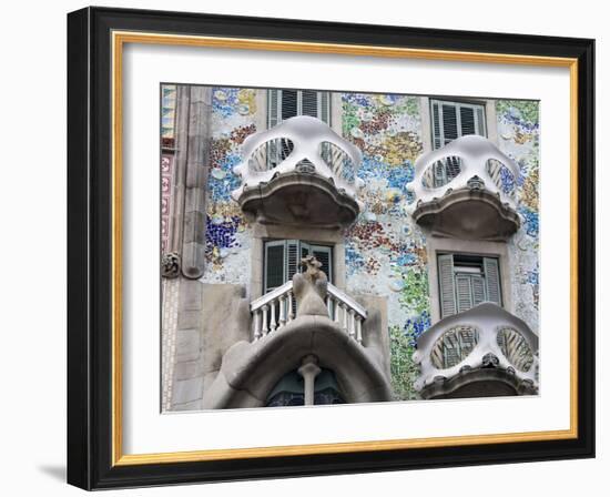 Casa Batllo By Gaudi, Barcelona, Catalonia, Spain, Europe-Richard Cummins-Framed Photographic Print