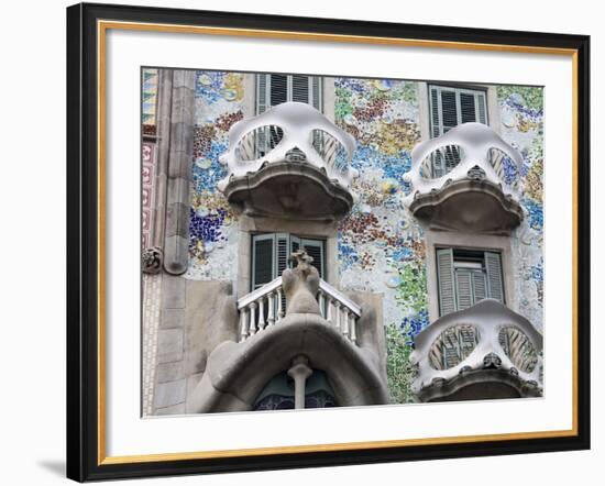 Casa Batllo By Gaudi, Barcelona, Catalonia, Spain, Europe-Richard Cummins-Framed Photographic Print