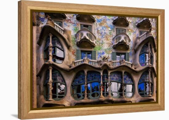 Casa Batllo Gaudi, Barcelona, Spain-George Oze-Framed Premier Image Canvas