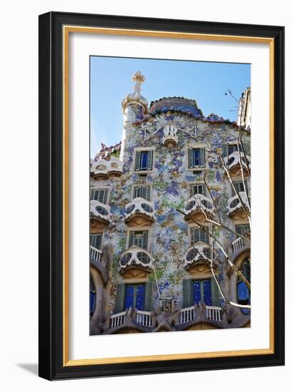 Casa Batllo, UNESCO World Heritage Site, Barcelona, Catalonia, Spain, Europe-Mark Mawson-Framed Photographic Print