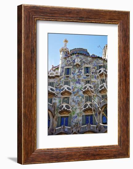 Casa Batllo, UNESCO World Heritage Site, Barcelona, Catalonia, Spain, Europe-Mark Mawson-Framed Photographic Print