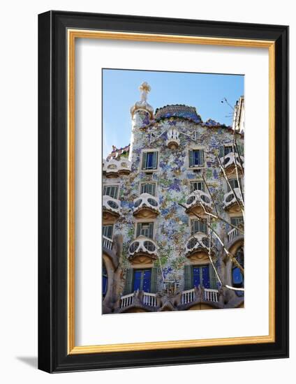 Casa Batllo, UNESCO World Heritage Site, Barcelona, Catalonia, Spain, Europe-Mark Mawson-Framed Photographic Print