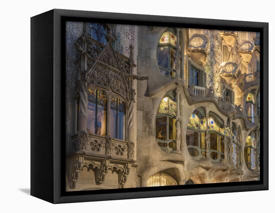 Casa Batllo, UNESCO World Heritage Site, Barcelona, Catalonia, Spain, Europe-Angelo Cavalli-Framed Premier Image Canvas