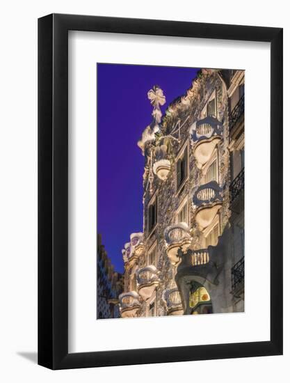 Casa Batllo, UNESCO World Heritage Site, Barcelona, Catalonia, Spain, Europe-Angelo Cavalli-Framed Photographic Print