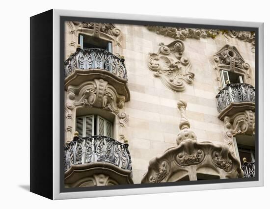 Casa Comalat By Salvador Valeri, Barcelona, Catalonia, Spain, Europe-Richard Cummins-Framed Premier Image Canvas