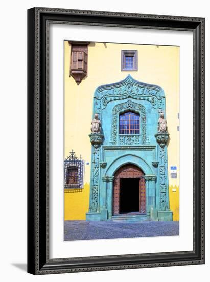 Casa de Colon, Vegueta Old Town, Las Palmas de Canary Islands, Spain-Neil Farrin-Framed Photographic Print