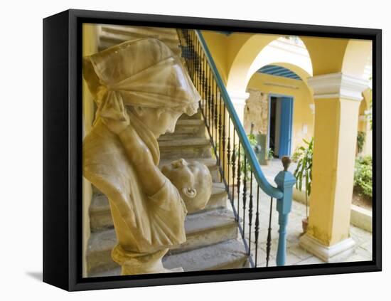 Casa De Las Condes De Casa Bayona, Plaza De La Catedral, Havana, Museum of Colonial Art, Cuba-Paul Harris-Framed Premier Image Canvas