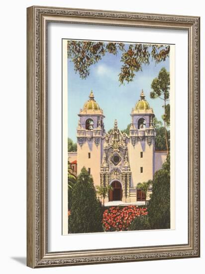 Casa del Prado, Balboa Park, San Diego, California-null-Framed Art Print