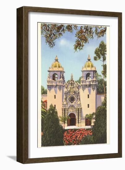 Casa del Prado, Balboa Park, San Diego, California-null-Framed Art Print