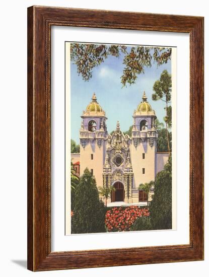 Casa del Prado, Balboa Park, San Diego, California-null-Framed Art Print