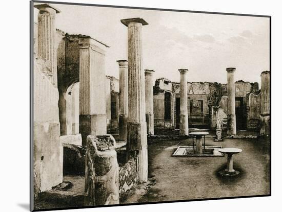 Casa Di Marco Olconio, Pompeii, Italy, C1900s-null-Mounted Giclee Print