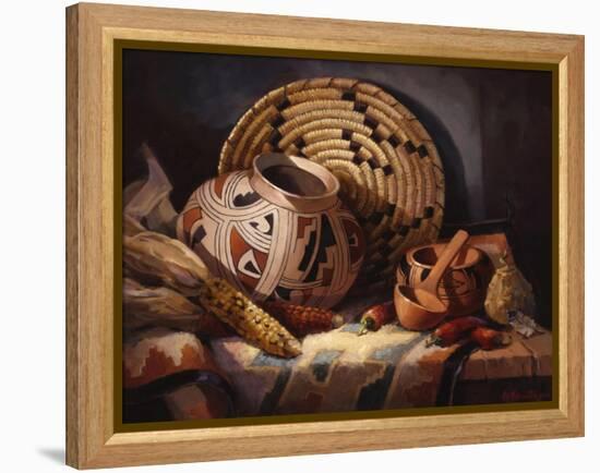 Casa Grande Pot-Maxine Johnston-Framed Stretched Canvas