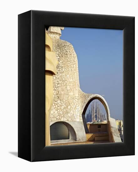 Casa Mila, Barcelona, Catalonia, Spain, Europe-Mark Mawson-Framed Premier Image Canvas