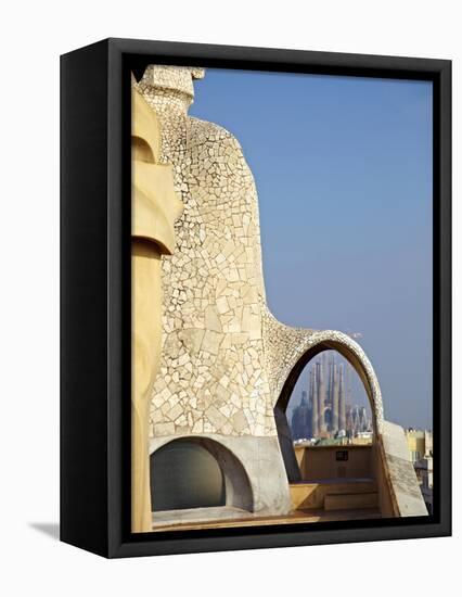 Casa Mila, Barcelona, Catalonia, Spain, Europe-Mark Mawson-Framed Premier Image Canvas