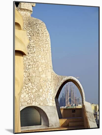 Casa Mila, Barcelona, Catalonia, Spain, Europe-Mark Mawson-Mounted Photographic Print