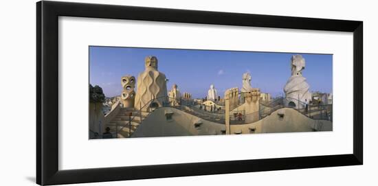 Casa Mila Barcelona Spain-null-Framed Photographic Print