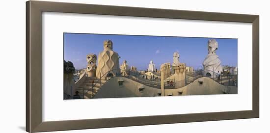 Casa Mila Barcelona Spain-null-Framed Photographic Print