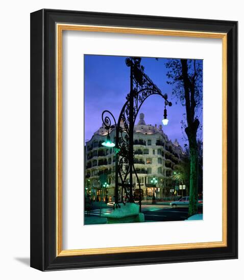 Casa Mila La Pedrera Barcelona-null-Framed Premium Giclee Print