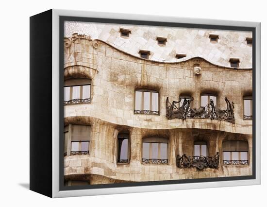 Casa Mila (La Pedrera) By Gaudi, UNESCO World Heritage Site, Barcelona, Catalonia, Spain, Europe-Richard Cummins-Framed Premier Image Canvas