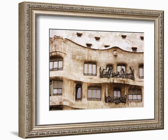 Casa Mila (La Pedrera) By Gaudi, UNESCO World Heritage Site, Barcelona, Catalonia, Spain, Europe-Richard Cummins-Framed Photographic Print