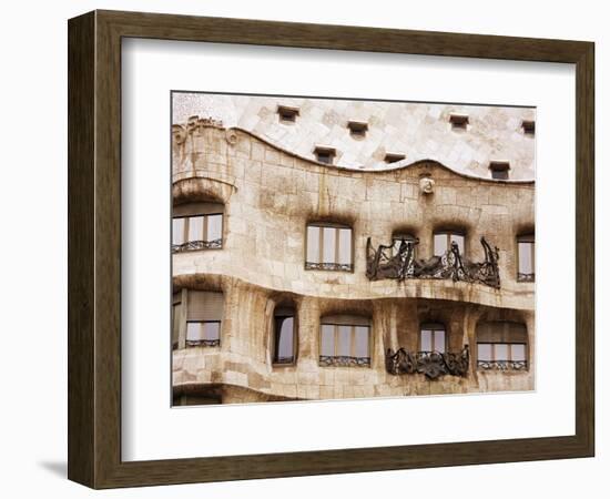 Casa Mila (La Pedrera) By Gaudi, UNESCO World Heritage Site, Barcelona, Catalonia, Spain, Europe-Richard Cummins-Framed Photographic Print