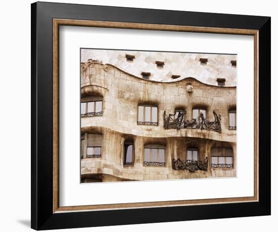 Casa Mila (La Pedrera) By Gaudi, UNESCO World Heritage Site, Barcelona, Catalonia, Spain, Europe-Richard Cummins-Framed Photographic Print