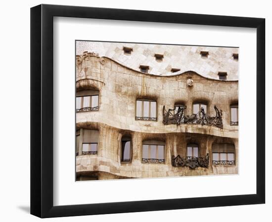 Casa Mila (La Pedrera) By Gaudi, UNESCO World Heritage Site, Barcelona, Catalonia, Spain, Europe-Richard Cummins-Framed Photographic Print