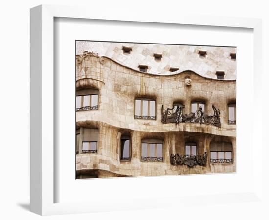 Casa Mila (La Pedrera) By Gaudi, UNESCO World Heritage Site, Barcelona, Catalonia, Spain, Europe-Richard Cummins-Framed Photographic Print