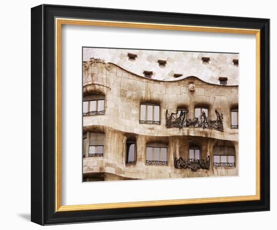 Casa Mila (La Pedrera) By Gaudi, UNESCO World Heritage Site, Barcelona, Catalonia, Spain, Europe-Richard Cummins-Framed Photographic Print