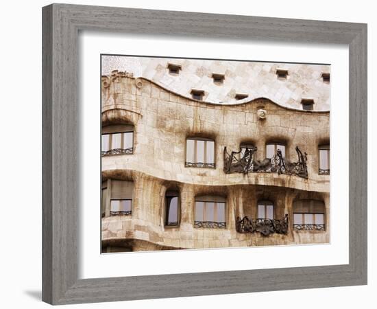 Casa Mila (La Pedrera) By Gaudi, UNESCO World Heritage Site, Barcelona, Catalonia, Spain, Europe-Richard Cummins-Framed Photographic Print