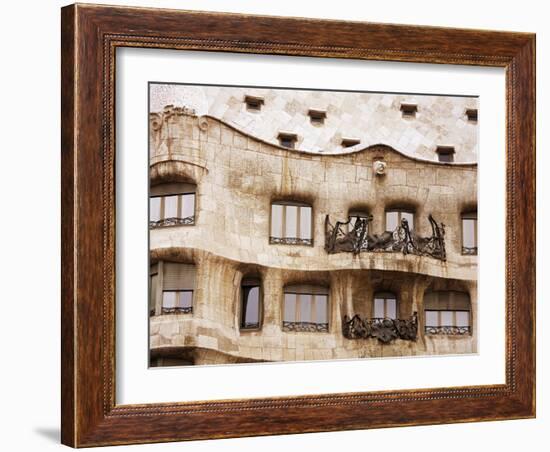 Casa Mila (La Pedrera) By Gaudi, UNESCO World Heritage Site, Barcelona, Catalonia, Spain, Europe-Richard Cummins-Framed Photographic Print