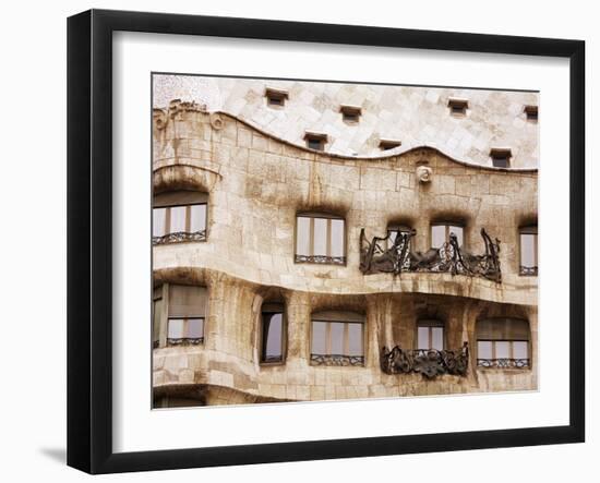 Casa Mila (La Pedrera) By Gaudi, UNESCO World Heritage Site, Barcelona, Catalonia, Spain, Europe-Richard Cummins-Framed Photographic Print