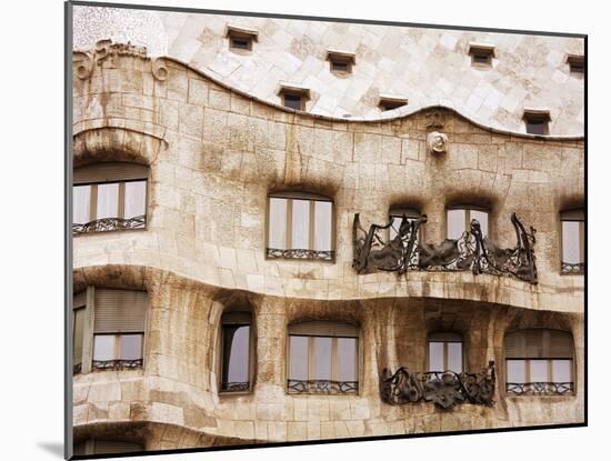Casa Mila (La Pedrera) By Gaudi, UNESCO World Heritage Site, Barcelona, Catalonia, Spain, Europe-Richard Cummins-Mounted Photographic Print