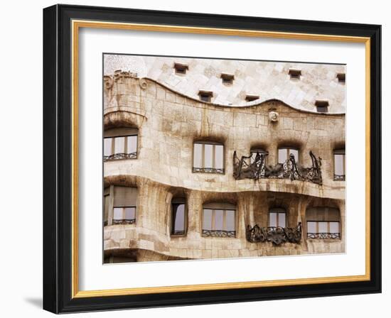 Casa Mila (La Pedrera) By Gaudi, UNESCO World Heritage Site, Barcelona, Catalonia, Spain, Europe-Richard Cummins-Framed Photographic Print